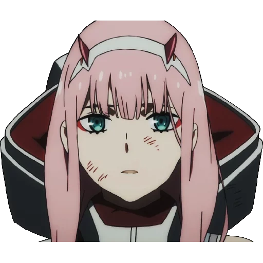 franxx, zero two francs, cute wear franks 002, animation sprouts to franks 02, darling in the franxx sticker