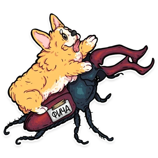 corgi, corgi encoder, corgi sticker