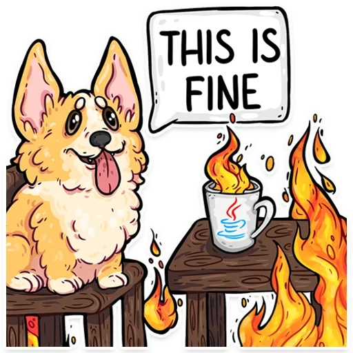 corgi, fire claw, this is fine, corgi encoder