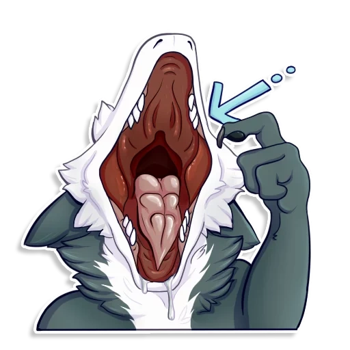 anime, human, sergal rhine, isabelle vore, gryphon vore mawshot