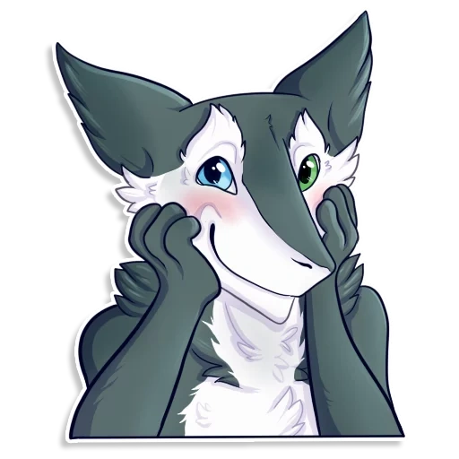 furri art, lobos de anime, sergal furri, dibujos peludos, anime de arte peludo