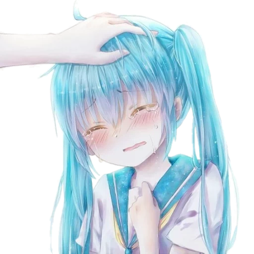 anime di miku, hatsuyin miyuki, hatsuzu miyuki, miku hatsune 2d, anime miyuki hikamura piange