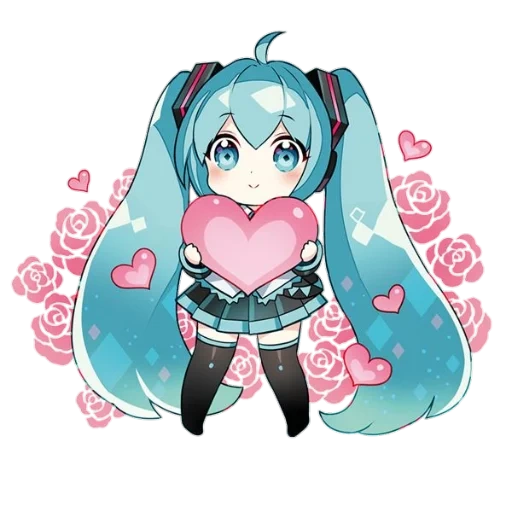 mihisa hatsune, chibi miqu iii, hatsune mihisa chibi, hajin meiqu art chibi, 39e anniversaire de chibi