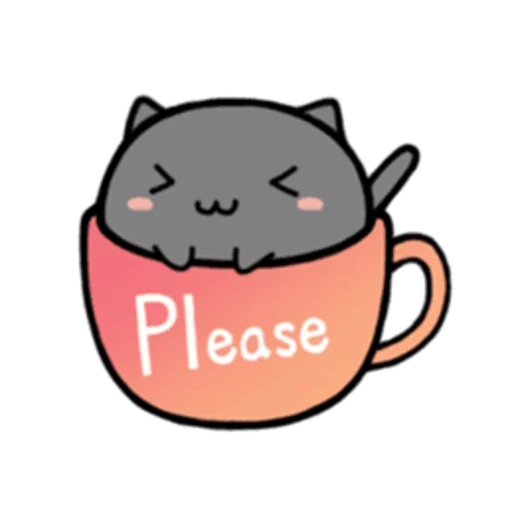 cat, kawaii, kitty mug, kawaii cats of cups, kawaii cats mug
