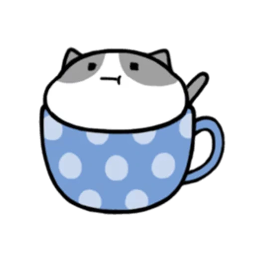 bella gatti anime, disegni di kawaii carini, gatti di tazze kawaii, tazza di gatti kawaii, cerchi di gatti kawaii