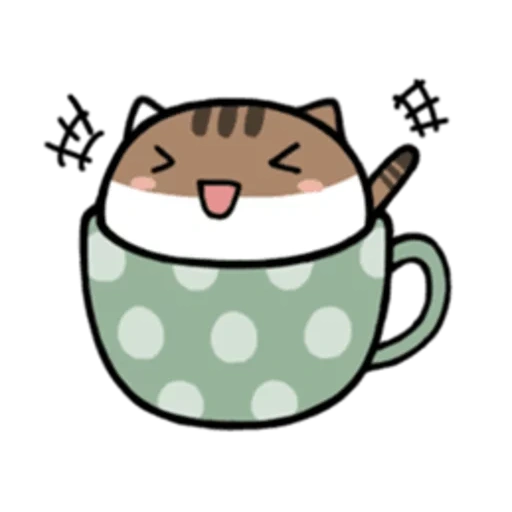 kawaii zeichnungen, süße kawaii zeichnungen, kawaii katzen von tassen, kawaii cats tasse, kawaii katzenkreise