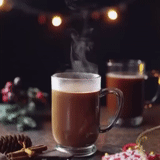 café caliente, café fragante, chocolate caliente, una taza de café fragante, una taza de chocolate caliente