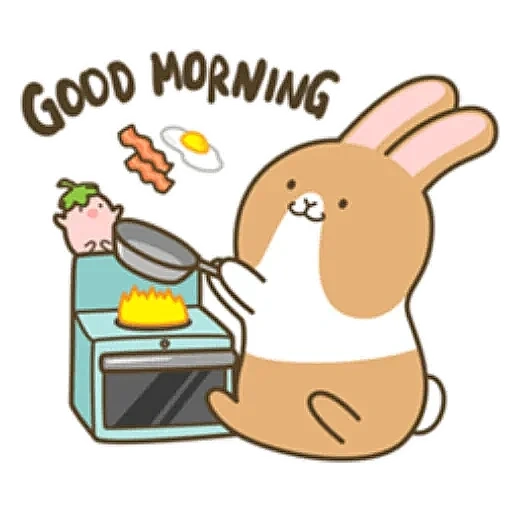 rabbit, rabbit our, rabbit coffee srisovka, cute cartoon rabbits