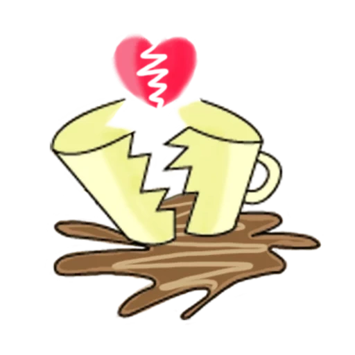 croquis de café, une tasse de café, café chaud, café de dessins animés, j'adore le dessin de café