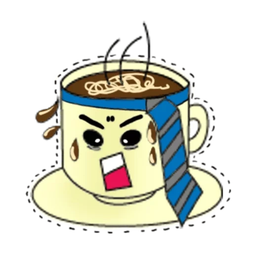 café chan, café kawaii, pause café, café café, illustration de café