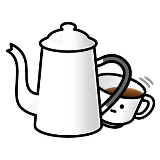 kettle, teapot, coffee kettle, teapot, coffee pot coloring