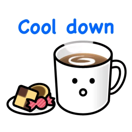 café kawaii, um copo de café, desenho de café, esboços de café, café
