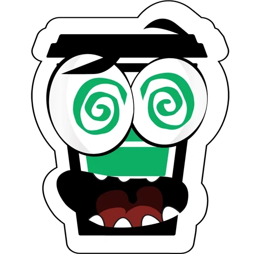 bad, logo, dokkaebi icon, crazy smiley, crazy smiley with eyes with teeth