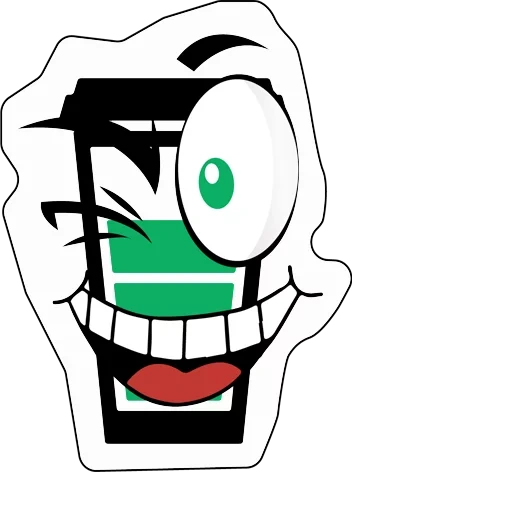cartoon mouth, smiling mouth, cartoon face, joker drawing, the smile is cartoony