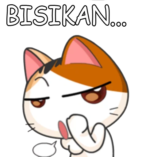 japanisch, miow anime, meow animiert, japanische kätzchen, aufkleber japanische katzen