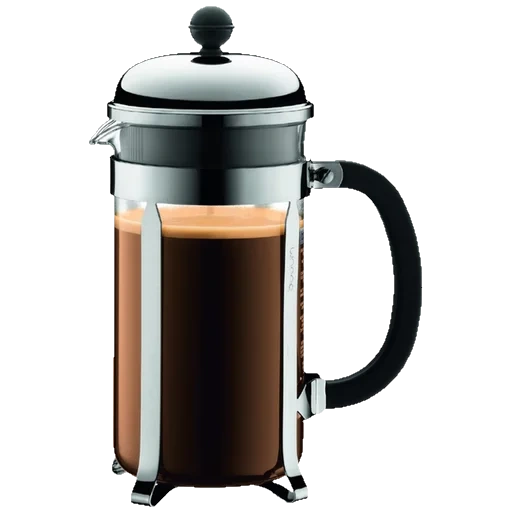 a pot of coffee, french squeezed coffee, make coffee in a coffee pot, bodum chambord french press 1924, bodum chambord french press 1928
