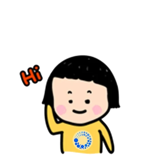 asian, smiley, cute cartoon, cute stickers