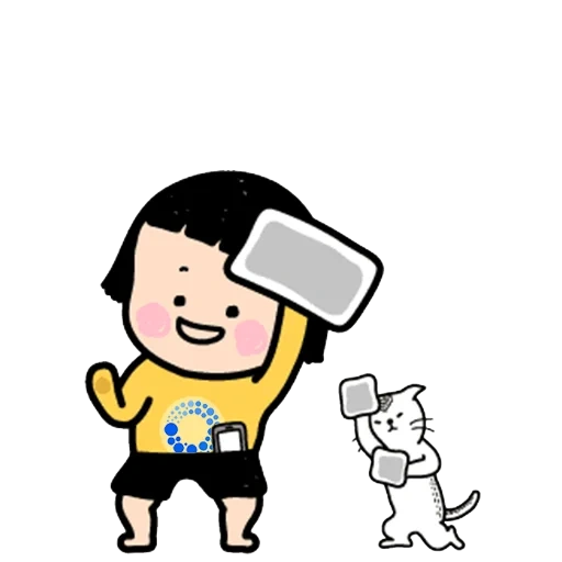 asian, family, cute stickers, lucu animated