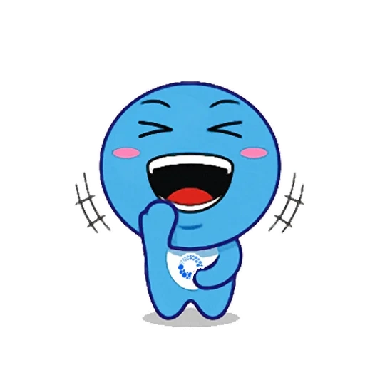 animation, gambor, blue smiling face, blue smiling face smiling