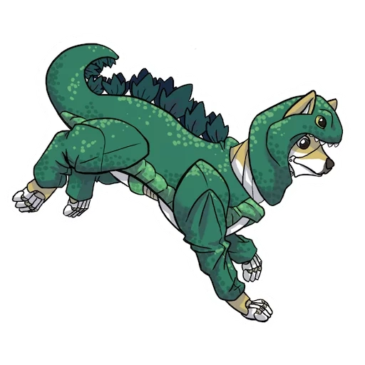 dinossauro, nova zila, dinossauro fofo, crocodilo dragão, cartoon godzilla