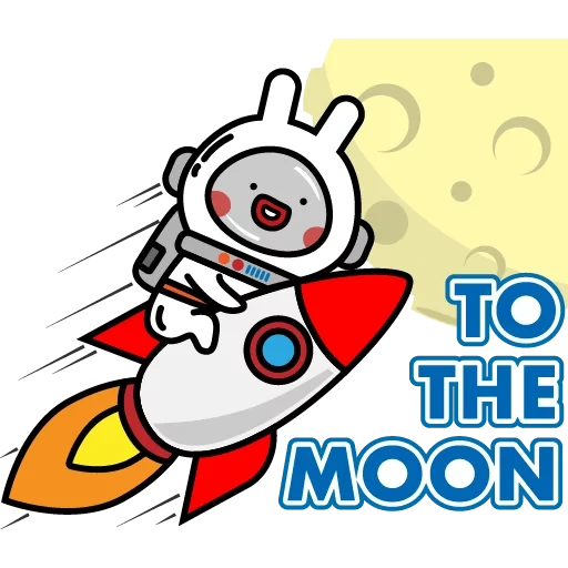anime, rocket, cosmonaut rocket, xiaomi mitu rabbit art, astronaut rocket vector