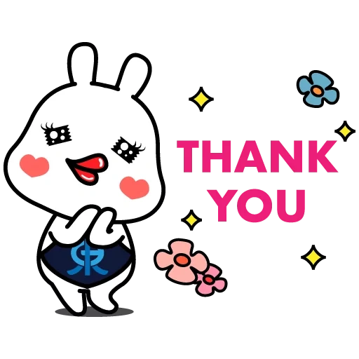 imut, clipart, terima kasih kawaii, stiker kawaii