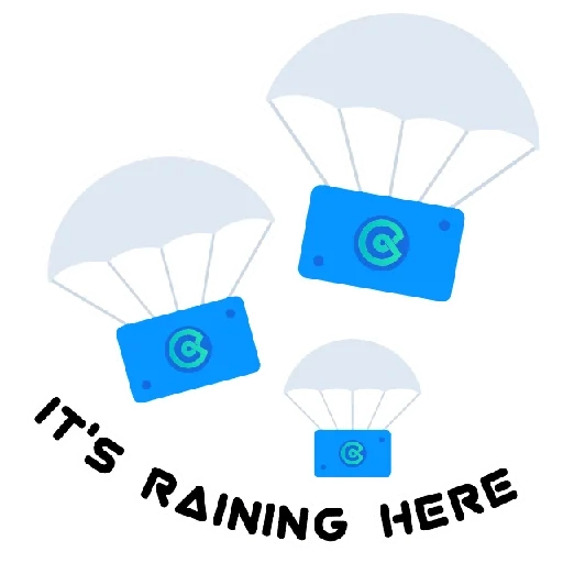 texte, parachute, icône de parachute, premier parachute, vecteur bleu parachute