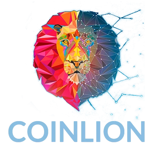 coinlion, coingecko, kepala singa, pictogram, geometri singa