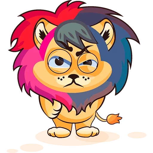 katze, löwenstadt, löwe c zeichnung, trauriger löwe, cartoon lion cub