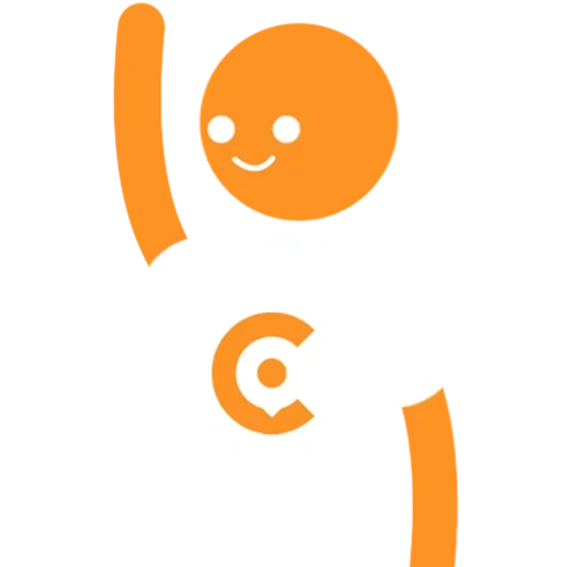 логотип, человек, я родитель, поддержка детей, оранжевый логотип