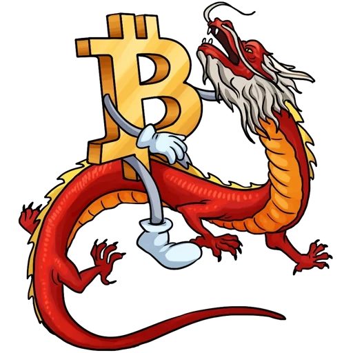 geld, drachen, chinesischer drache, china gegen bitcoin, chinesische dragon uroboros