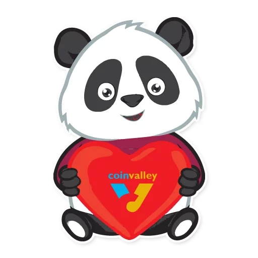 panda, happy panda, bentuk hati panda, panda memegang hati, panda memegang kaki