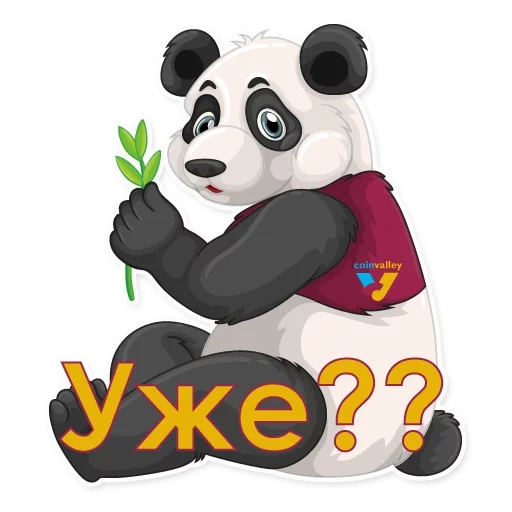 panda fofo, panda de desenho animado, fundo branco panda, panda sentado, cartoon panda bear