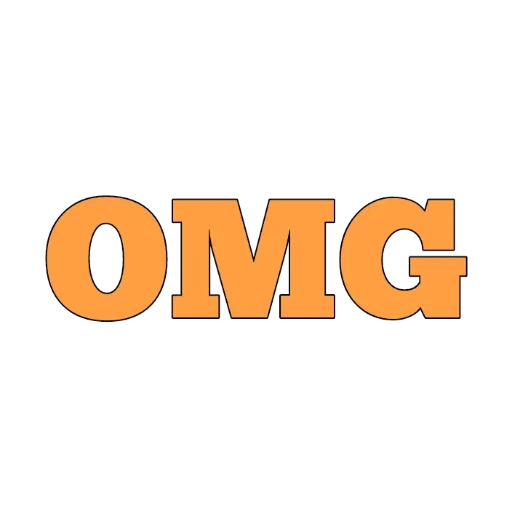 текст, логотип, омг лого, omg желтый, бог gradient текст