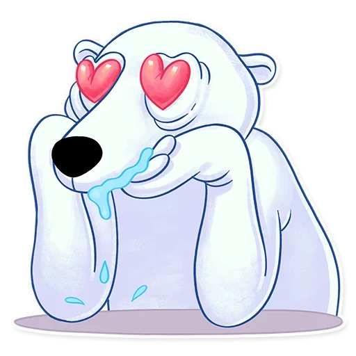 orso bianco, spotty wicked, orso polare, cartoon dell'orso polare