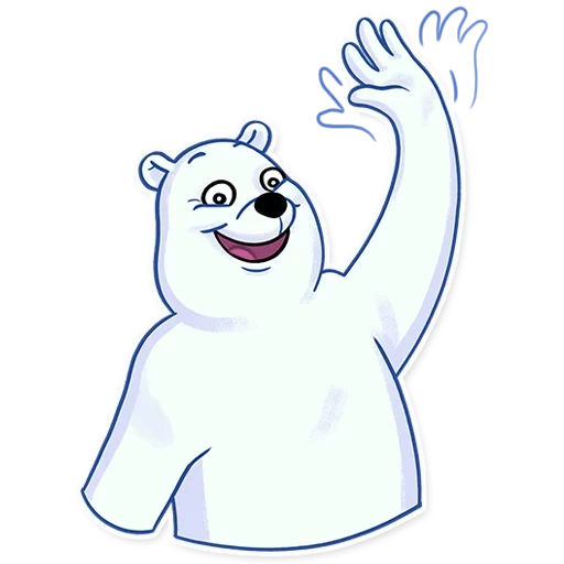 umka, oso, oso polar, oso polar, dibujos animados de oso polar