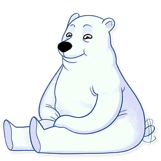 oso polar, oso umm, oso blanco umka, oso blanco umka, oso polar de dibujos animados