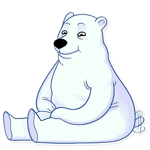 der eisbär, umka bär, umkha der weiße bär, umkha der weiße bär, cartoon eisbär