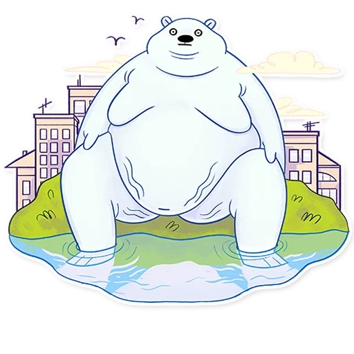 the white bear, der eisbär, der eisbär