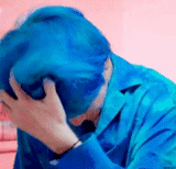 bts tae hyung, bangtan boys, rambut biru, orang tae hyung, tae hyung berambut biru
