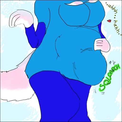 anime, wolf vor, toriel vor, vorerkatze comic, inflation chica bauch