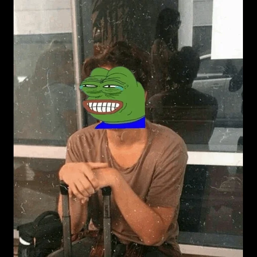 face, garçons, people, frog pepe, pepe meme