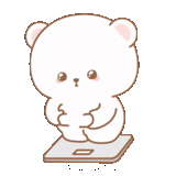 a toy, kawaii drawings, milk mocha bear, kitty chibi kawaii, mochi mochi peach cat animated
