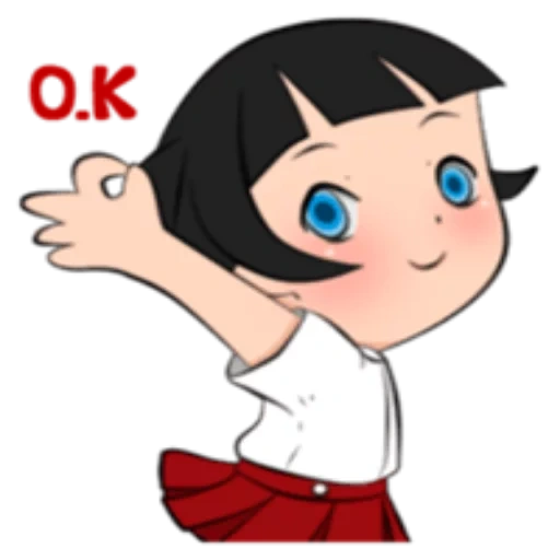 animação, chen meiluzi, sorriso anime, chibi maruko chan