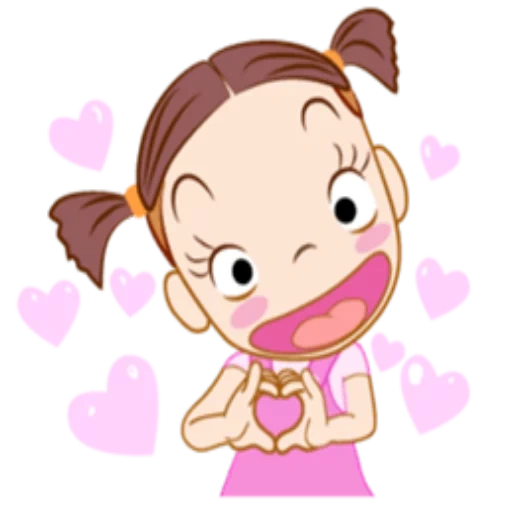 siu, gadis, clipart, jumbooka, mari menari