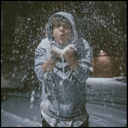 snow, guy, human, snow storm, cool tricks