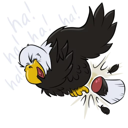 pájaro de orlan, el águila es de cabeza blanca, águila de cabeza blanca, dibujos animados de pájaros, angry birds mighty eagle