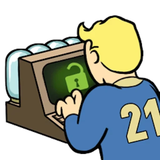 fallout, fallout game, fallout pipboy, vault boy hacker, wave fight computer