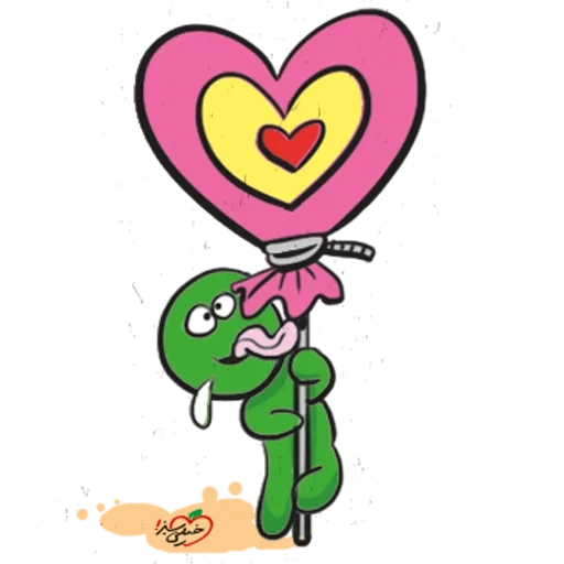 klip jantung, green heart, bentuk hati kartun, ilustrasi jantung, senyummu lelucon hatiku