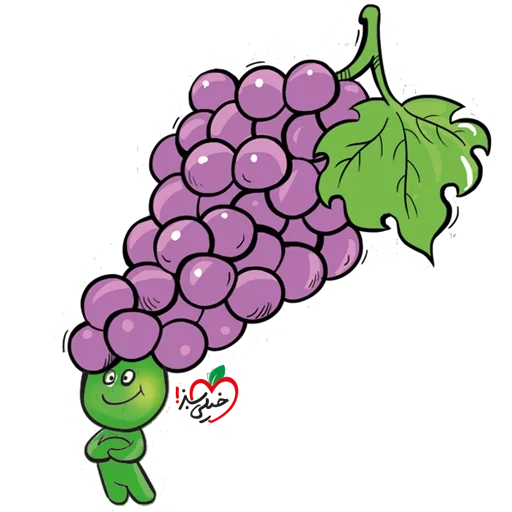 uva, uva 2d, dinheiro da criança da uva, uvas klipat, ilustração de uva